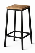 Sgabello Frame in Metallo e Legno