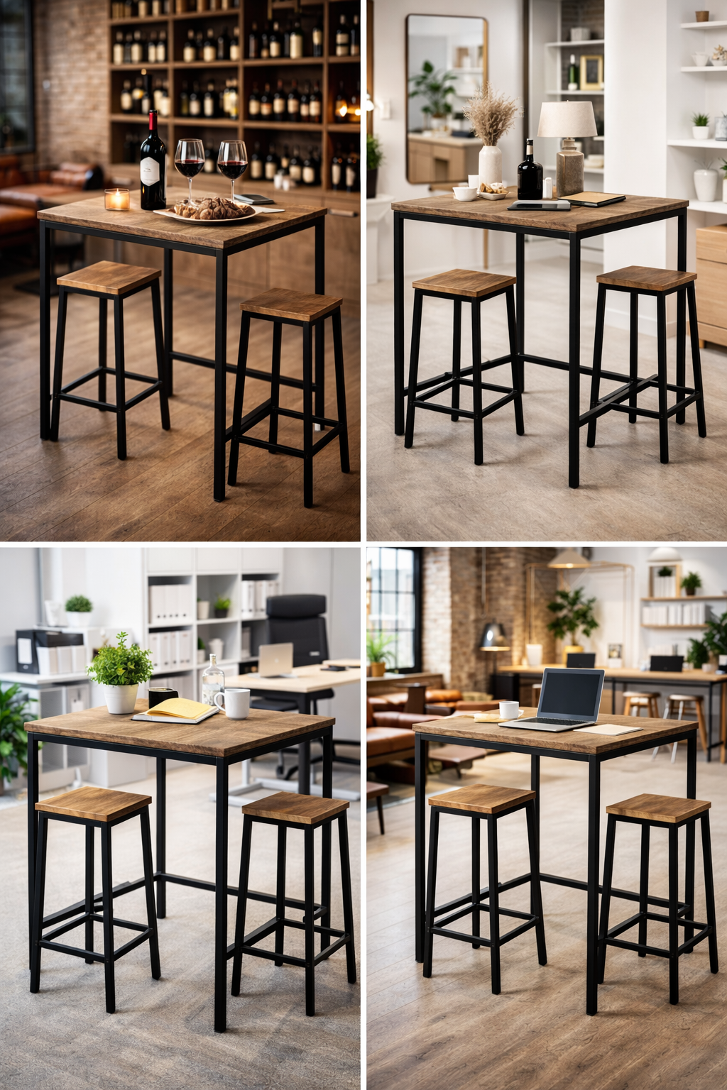 Tavolo serie industrial 80x80xh115