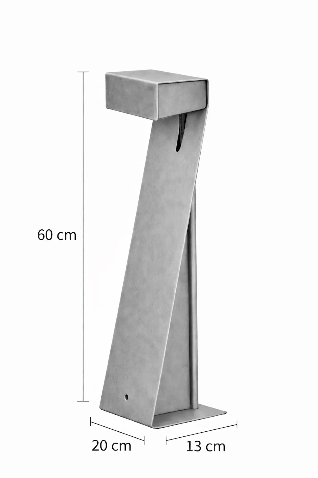 dimensioni paletto luce da giardino LED altezza 60 cm larghezza 20 cm profondità 13 cm